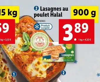 Lidl Lasagnes Au Poulet Halal offre