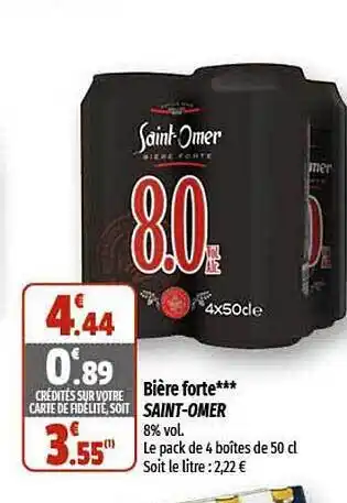 Coccinelle Express Bière forte saint-omer offre