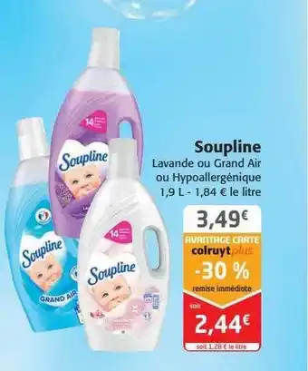 Colruyt Soupline lavande ou grand air ou hypoallergénique offre