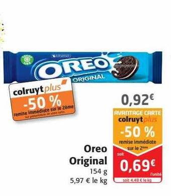 Colruyt Oreo original offre