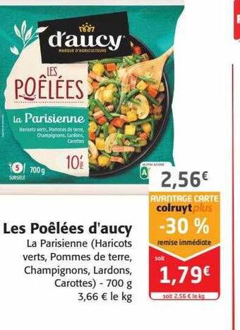 Colruyt Les poêlées d'aucy offre