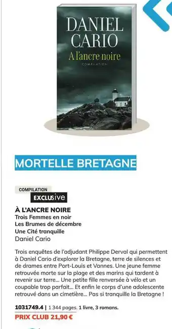À l'ancre noire - daniel cario