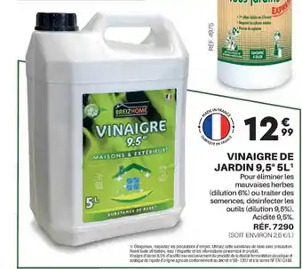 Shopix Vinaigre de jardin 9,5° 5l offre