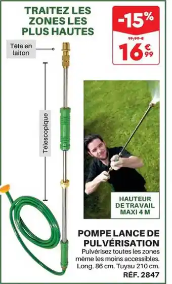 Shopix Pompe lance de pulvérisation offre