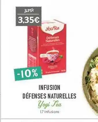 Naturalia Infusion défenses naturelles yogi tea offre