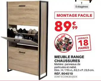 Shopix Meuble range chaussures offre