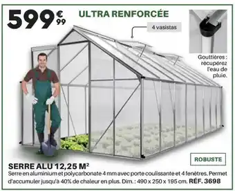 Shopix Serre alu 12,25 m² offre