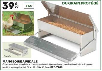 Shopix Mangeoire à pédale offre