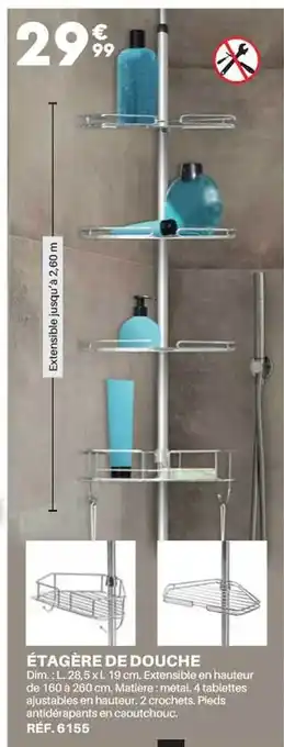 Shopix Étagère de douche offre