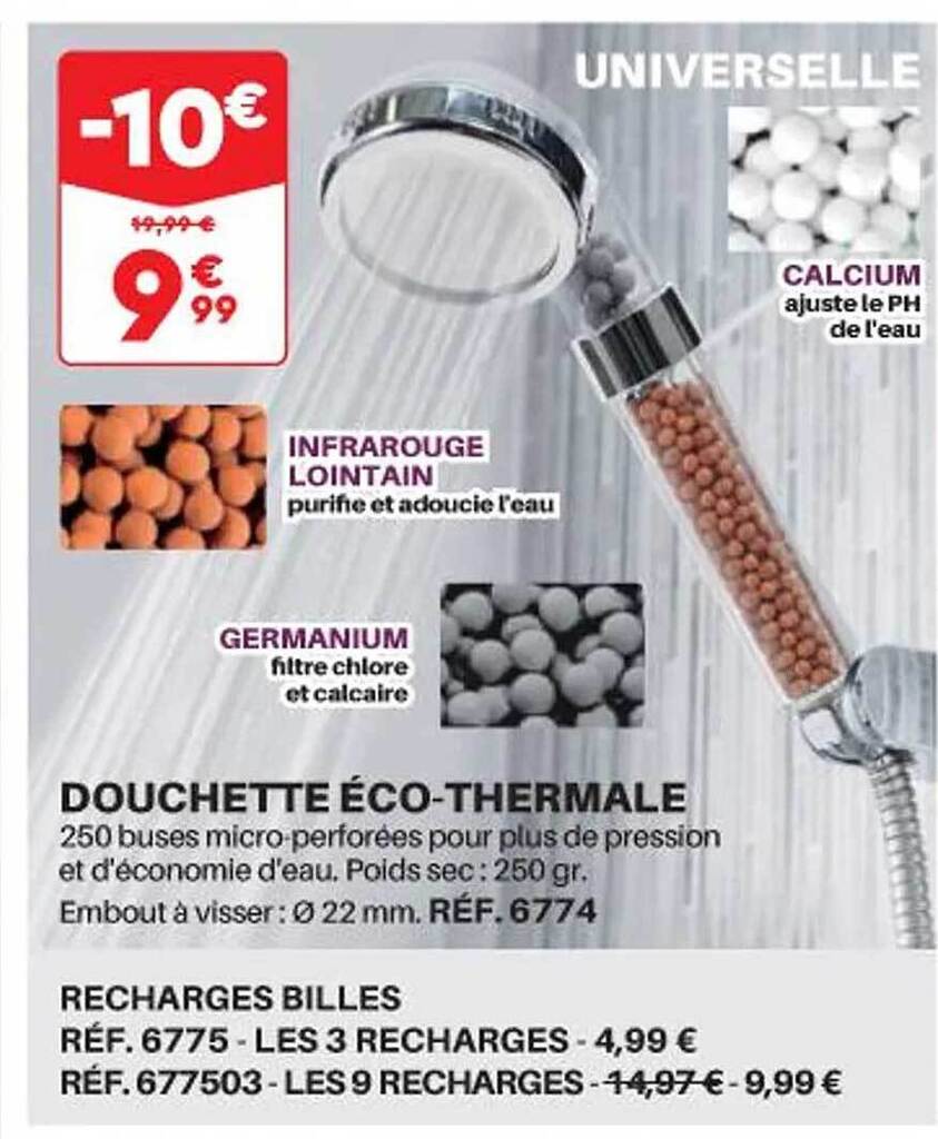Promo Douchette écothermale chez Shopix