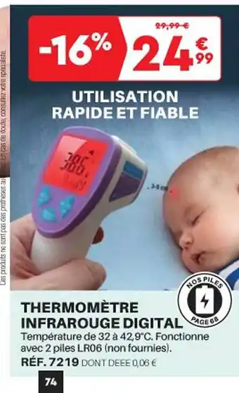 Shopix Thermomètre infrarouge digital offre