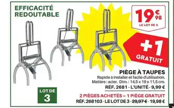 Shopix Piège à taupes offre