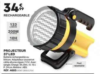 Shopix Projecteur 37 led offre