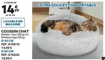 Coussin chat