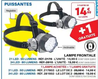 Shopix Lampe frontale offre