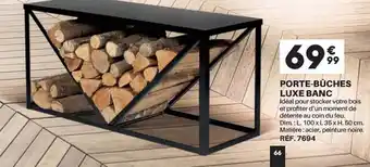 Shopix Porte-bûches luxe banc offre