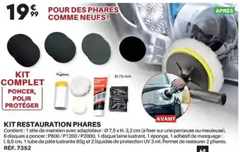 Shopix Kit restauration phares offre