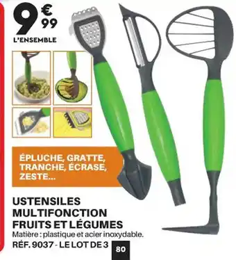 Ustensiles multifonction fruits et légumes
