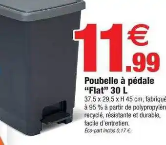 Bazarland Poubelle à pédale offre
