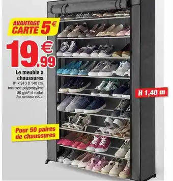Bazarland Le meuble à chaussures offre