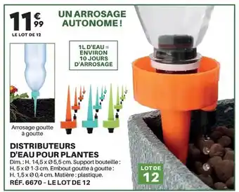 Shopix Distributeurs d'eau pour plantes offre