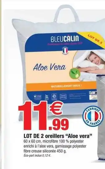 Bazarland Lot de 2 oreillers offre