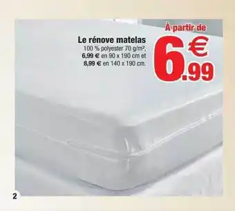 Bazarland Le rénove matelas offre