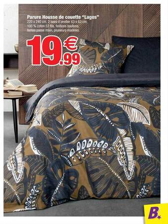 Bazarland Parure housse de couette offre