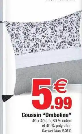 Bazarland Coussin offre