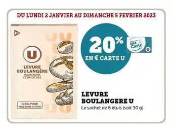 Hyper U Levure boulangère u offre