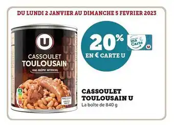 Hyper U Cassoulet toulousain u offre
