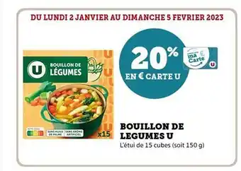 Hyper U Bouillon de légumes u offre