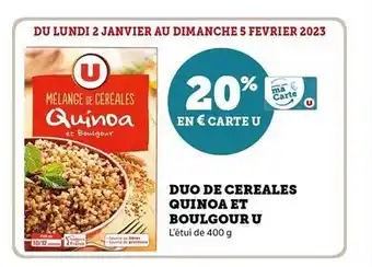 Duo de céréales quinoa et boulgour u