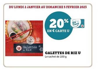 Hyper U Galettes de riz u offre