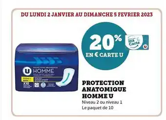Hyper U Protection anatomique homme u offre