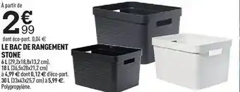 Centrakor Le bac de rangement stone offre