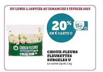 Hyper U Choux-fleurs fleurettes surgelés u offre