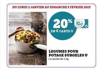 Hyper U Légumes pour potage surgelés u offre