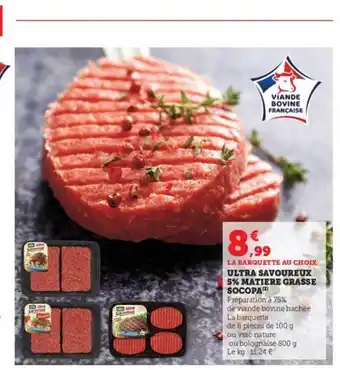 Hyper U Ultra savoureux 5% matière grasse socopa offre