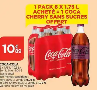 Maximarché Coca-cola 6 x 1.75l offre