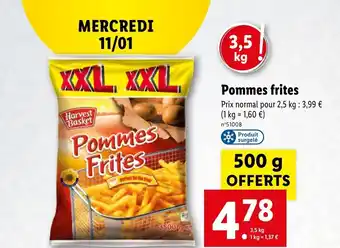 Lidl Pommes Frites offre