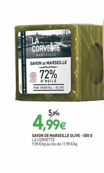 naturéO Savon de marseille olive la corvette offre