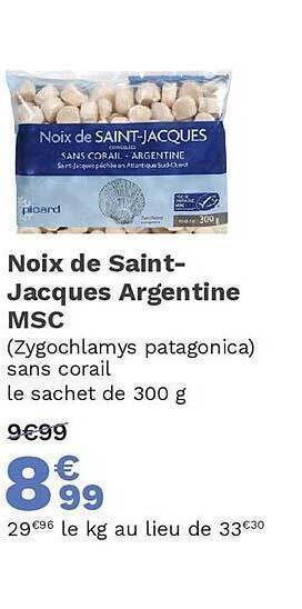 Picard Noix de saint-jacques argentine msc offre