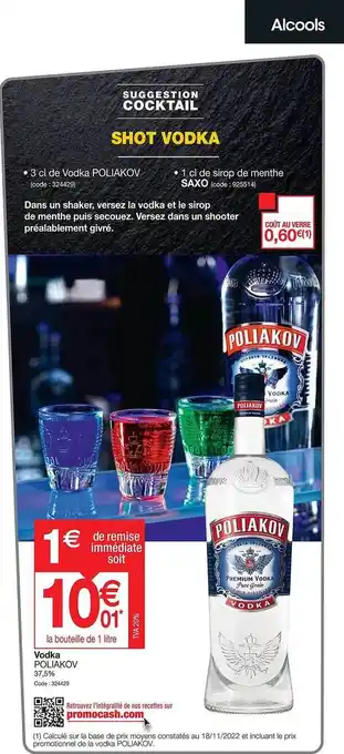 Promocash Vodka poliakov offre