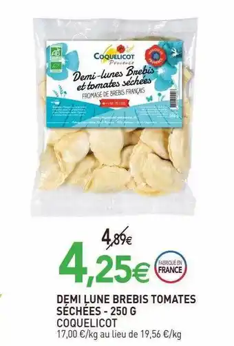 naturéO Demi lune brebis tomates séchées coquelicot offre