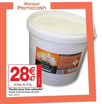 Promocash Poudre pour lave-vaisselle offre
