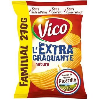 Auchan Chips extra craquante nature vico offre