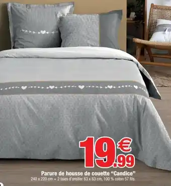 Bazarland Parure de housse de couette "candice" offre