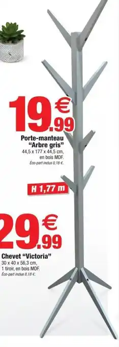 Bazarland Porte-manteau "arbre gris" offre