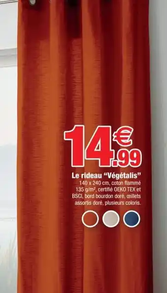 Bazarland Le rideau "végétalis" offre